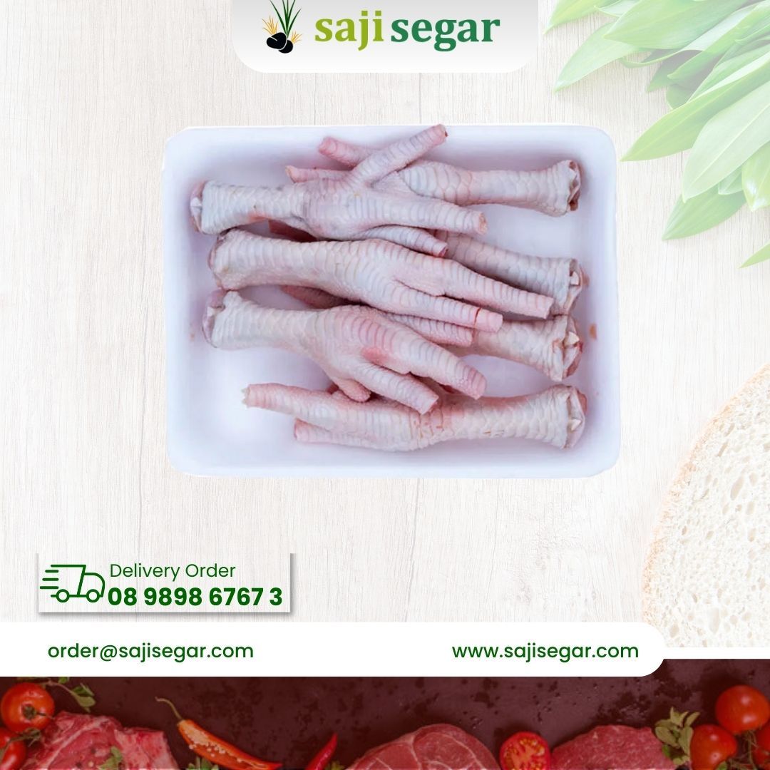 Ceker Ayam 1kg Daging Ayam Potong Segar Fresh Frozen Kaki Ayam Murah - 1kg